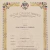 Diplôme de concession de guidon