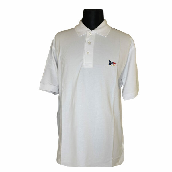 Polo - Blanc - Manches courtes - Guidon YCF -  Homme – Image 2