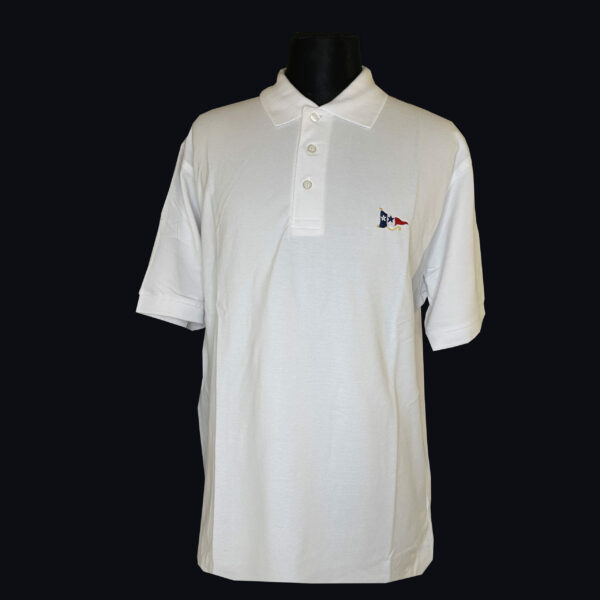 Polo - Blanc - Manches courtes - Guidon YCF -  Homme