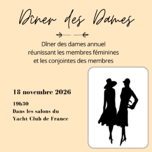 Dîner des Dames du YCF - le mercredi 18 novembre 2026