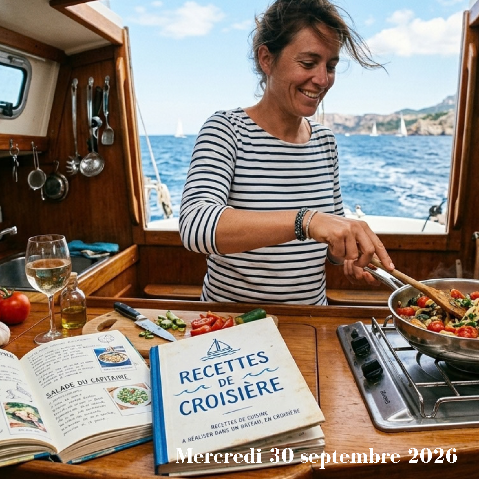 Soirée Navigation "Recettes de cuisine magiques pour le succès de votre croisière en famille ! » le mercredi 30 septembre 2026 à 20h